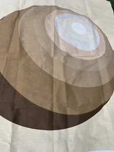 Verner Panton Mira-X Vintage Erdtöne "Lunar" Stoff Panel 45×53′′ Mid Century - Bild 1 von 9