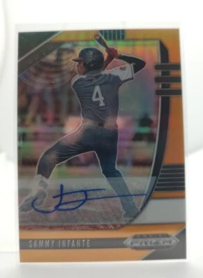 2020 Prizm draft picks Sammy infante Auto Orange Prism /20 - Image 1 of 2