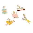 Stitch Markers Knitting Sewing Crochet Charms Pack of 5 Assorted Designs Lobster