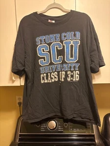 Vintage SCU Class "Of 3:16 Stone Cold Steve Austin WF Shirt SZ Adult XL 46/48 - Picture 1 of 10