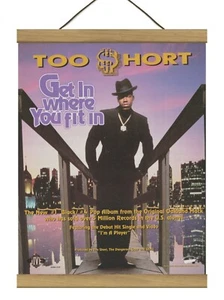 Too Short Get In Where You Fit in Original Promo-Anzeige, montiert mit magnetischem Rahmen! - Bild 1 von 3