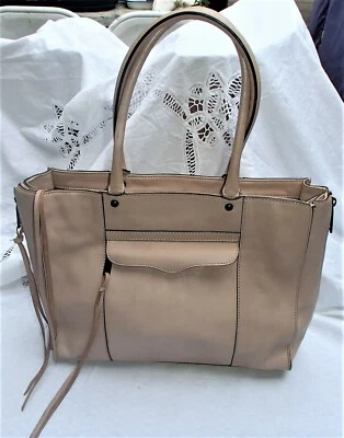 BOLSO DE MANO GRANDE REBECCA MINKOFF MALVA CUERO GENUINO BOLSO DE HOMBRO Foto 1 de 4