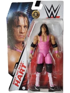 WWE MATTEL SERIES 146 BRET HIT MAN HART WRESTLING FIGURE PINK ATTIRE - Picture 1 of 2