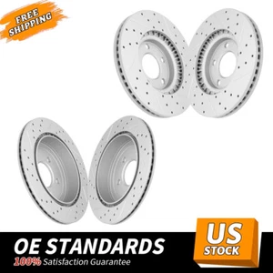 Rotores de freno traseros delanteros perforados para Ford Edge Lincoln MKX 2007 2008 2009 - Imagen 1 de 9