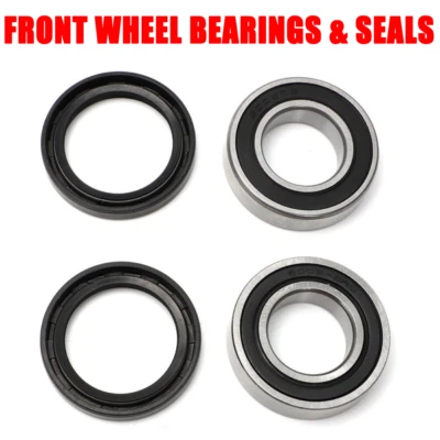4PCS Set Front Wheel Bearings & Seals For Kawasaki Mule 2510 3010 4010 2001-2018 - Image 1 of 4