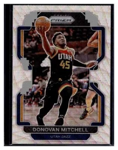 2021-22 Panini Prizm Silver Wave Prizm #72 Donovan Mitchell Card (Qty) - Picture 1 of 2