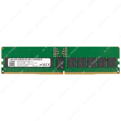 Micron 32GB DDR5-4800 PC5-38400 EC8 RDIMM Server Memory RAM MTC20F2085S1RC48BA1 - Image 1 of 2