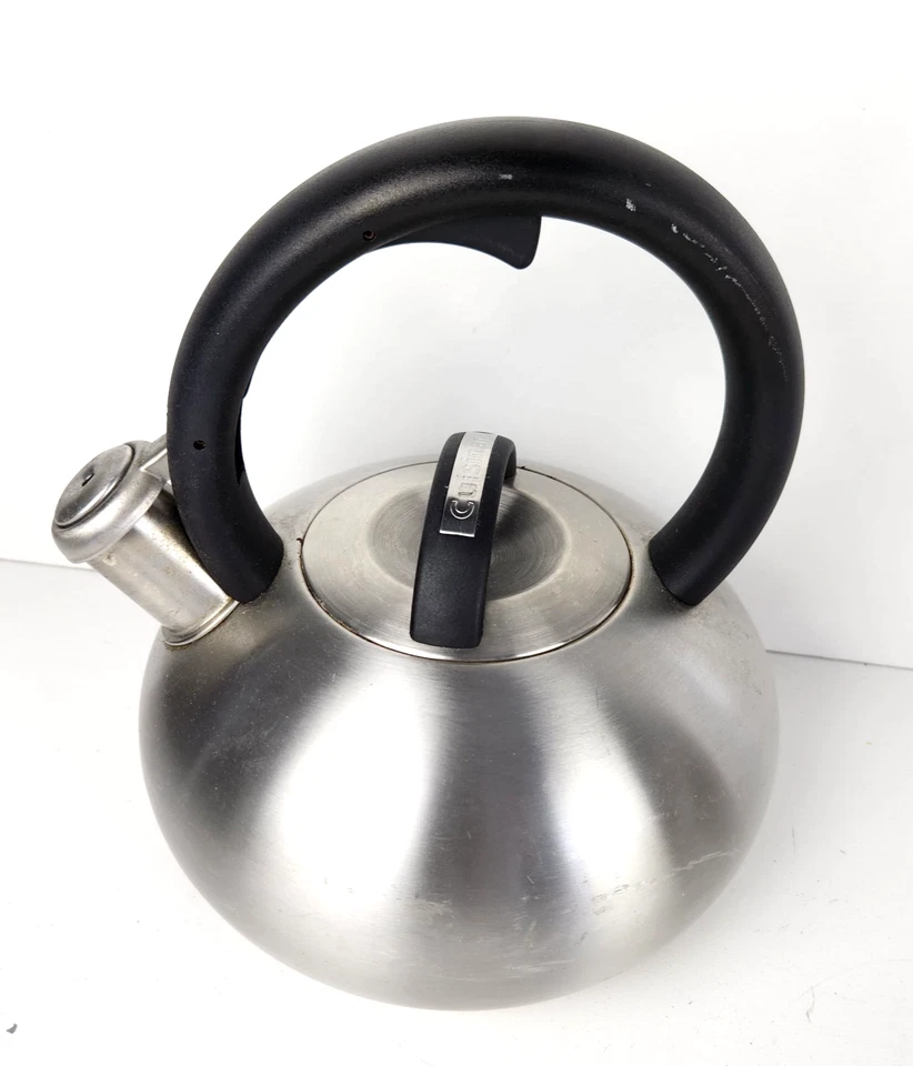 Cuisinart Silbador Estufa Tetera Max Relleno Cuerpo Acero Inoxidable Cepillado Foto 1 de 4