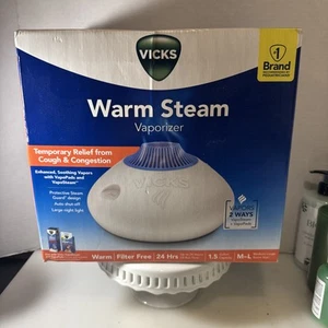 VICKS Warm Steam Vaporizer,Auto Shut Off,Vapors 2-ways,NIB,Night Light,,M-L Room - Picture 1 of 9