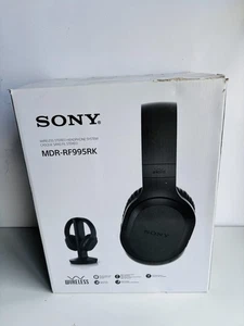 Sony MDR-RF995RK RF Wireless Over-Ear Headphones with Transmitter Stand Black - Picture 1 of 10
