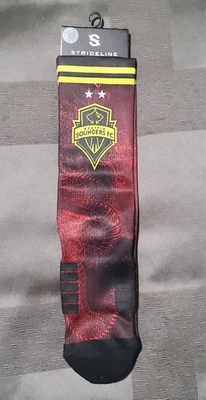 Nuevo Seattle Sounders Strideline Dragon Kit Rojo Usar Calcetines Yeng y Yang Foto 1 de 4