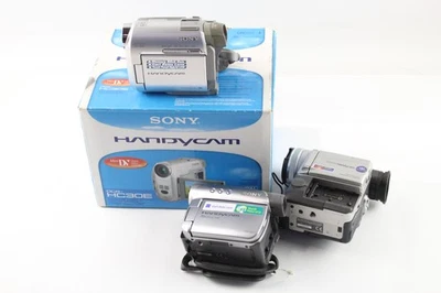 Vintage Handheld Video Cameras Inc Sony DCR-HC30E & Sony DCR-PC100E Working x 3 - Image 1 of 4