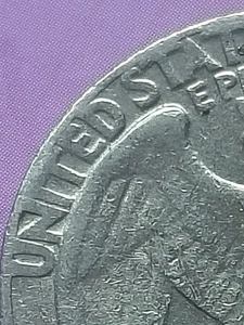 1974 Washington Quarter Dollar Coin Circulated No Mint Mark Error - Picture 1 of 4