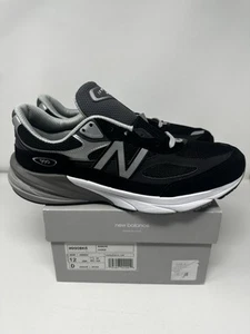Talla 12 New Balance 990v6 Negro Gris M990BK6 HECHO EN EE. UU. NUEVO - Imagen 1 de 5