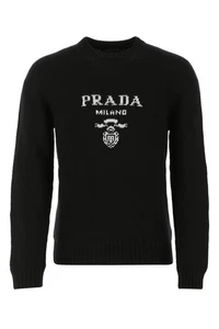 PRADA Black Wool Blend Sweater New & Authentic - Picture 1 of 3