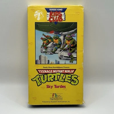 Teenage Mutant Ninja Turtles VHS Burger King Kids Club Sky Turtles Video Tape - Image 1 of 4