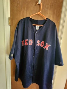 Majestic Blue Boston Red Sox Jersey 5xl/XXXXXL - Picture 1 of 3