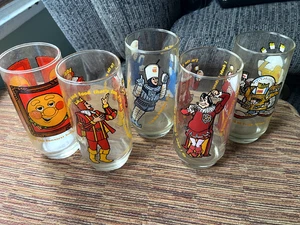 Vintage Burger King Collectors Series Gläser 5er Set von 1979 - Bild 1 von 8