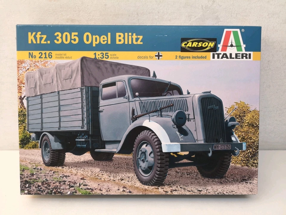 Kpf. 305 Opel Blitz Italeri Kit 216 Scala 1/35 Chiuso-C37 - Immagine 1 di 4
