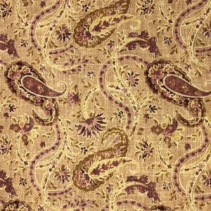 Richloom MASON Paisley Purple PLUM Home Decor Drapery Pillow Sewing Fabric BTY - Picture 1 of 8