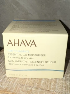 Ahava Time To Hydrate Essential Day Feuchtigkeitscreme - Normale bis trockene Haut 1,7 Oz - Neu im Karton - Bild 1 von 4