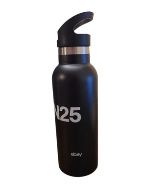 Ebay Open 2025 изолированная бутылка для воды - Swag - черный с соломой - новый! Ограниченное издание. - Изображение 1 из 4