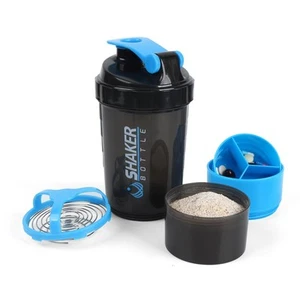 SmartMix Multi-Compartment Leak-Proof Protein Shaker Bottle - Picture 1 of 6