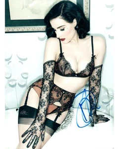 Fotografía firmada por Dita Von Teese 8x10 foto autografiada con certificado de autenticidad - Imagen 1 de 1
