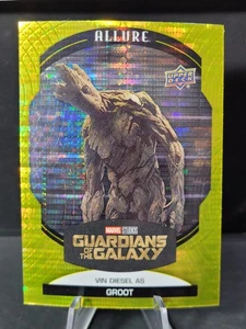 VIN DIESEL as Groot 2022 Upper Deck Marvel Allure Yellow Taxi Parallel #32 - Picture 1 of 3