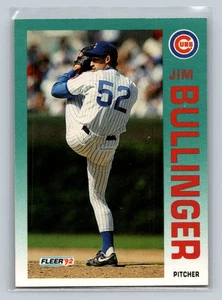 1992 Fleer Update Rookie RC #U-73 Jim Bullinger Chicago Cubs Baseball Card - Picture 1 of 2