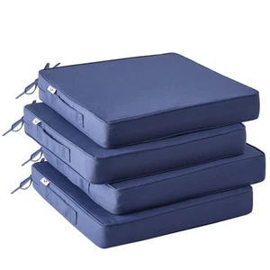 Outdoor Chair Cushions Set of 4, Waterproof Outdoor Seat Cushions for Patio F... - Picture 1 of 7