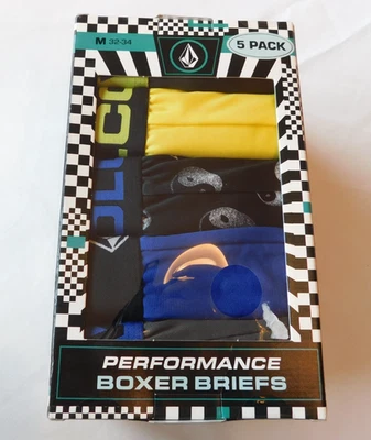 Volcome Men's 5 Pack Performance Boxer Briefs Size M 32-34 Multicolored NWT - Image 1 of 4