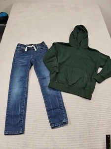 Gap Kids Jeans & Sweatshirt Boys 8 Stretch - Picture 1 of 9