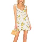 MINKPINK Lemon Bloom Mini Sun Dress Size Medium Ruffle Flounce IM19S1464