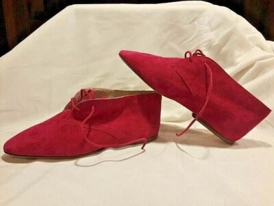 Gucci Coleccionistas Nuevos Autenticados Vintage Botines en Gamuza Fucsia-Talla 6 Med Foto 1 de 4