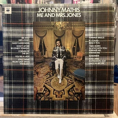 [SOUL/POP/JAZZ]~EXC/VG+ LP~JOHNNY MATHIS~Me And Mrs. Jones~[1973~CBS]~UK Import~ - Image 1 of 4