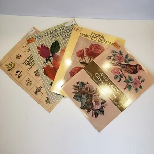 Vintage Dover Needlework Series Charted Designs Lot Of 4 1976-1984 GUC - Picture 1 of 12