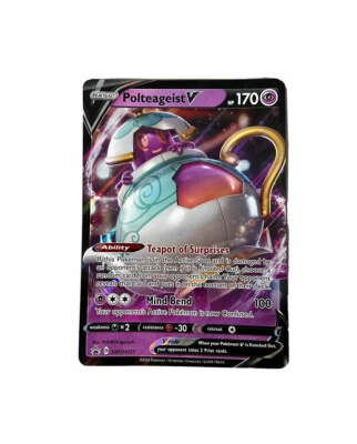 Pokemon Card Polteageist V SWSH021 JUMBO Sword & Shield  Promo Near Mint - Image 1 of 2