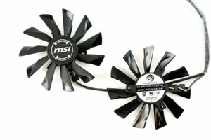 Pair Fans Cooler Fan For MSI R7 260X R9 280 PLD10010B12HH 95mm Graphics Card - Picture 1 of 1