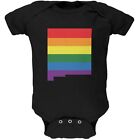 Nouveau-Mexique LGBT Gay Pride arc-en-ciel noir doux bébé une pièce