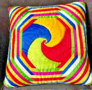 Geometric Throw Pillow Cover 12"x12" zipper back - Picture 1 of 7