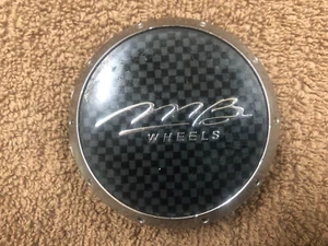 MB Motorsports : 2 3/4 inch Center Cap, Carbon Fiber & Chrome, C-228-3 - Picture 1 of 6