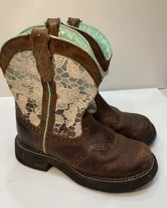 Mädchen Justin Gypsy Cowboystiefel Größe 6,5B - Bild 1 von 8