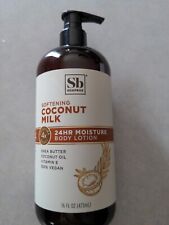Sb Soapbox Coconut Milk Lotion 24HR Moisture Body 16 fl oz Vegan Shea Butter NEW