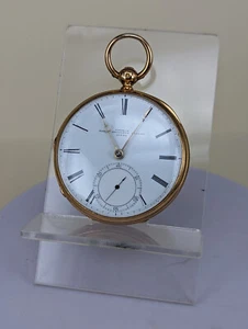1866 Victorian 18ct gold pocket watch by French Royal Exchange London - Picture 1 of 10