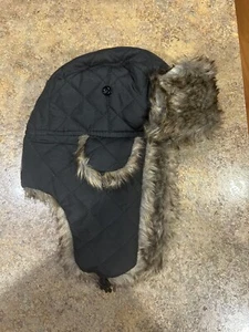 SA Co. Trapper Hat/Pilot/Ear Flaps Black Insulated Winter Hat - Picture 1 of 5