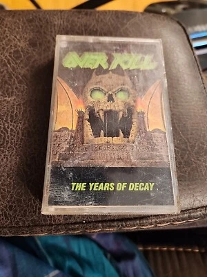 Overkill The Years Of Decay cassette tape 1989 Megaforce Thrash Heavy Metal - Image 1 of 4