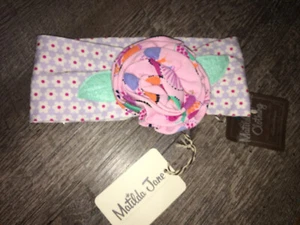 NWT Matilda Jane Think Good thoughts Headband Large Flower Floral Print One Sz - Picture 1 of 4