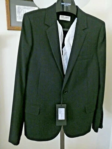 New Authentic Womem SAINT LAURENT Le Smoking Jacket In Black F42-Us 10? - Picture 1 of 10