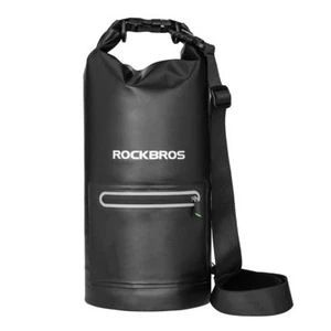 ROCKBROS Water Bag Outdoor Waterproof Cycling Hiking Camping Black Backpack 10L - Picture 1 of 11